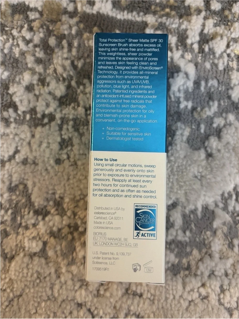 Colorescience Sunforgettable Total Protection Sheer Matte Sunscreen Brush SPF 30